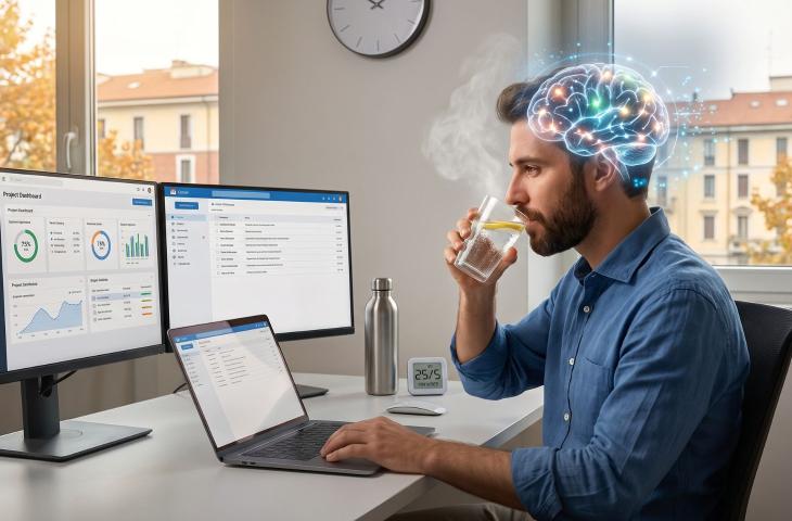 “Brain Hydration” come l’acqua batte il brain fog da rientro
