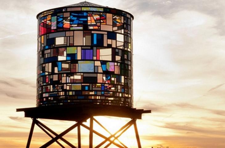 Ronnie Farley immortala le New York Water Towers
