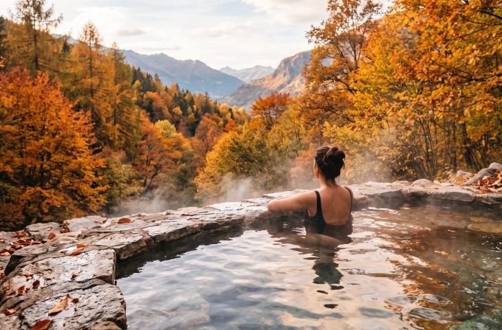 Le mete termali italiane per ritrovare l'equilibrio in autunno, tra foliage e sorgenti naturali