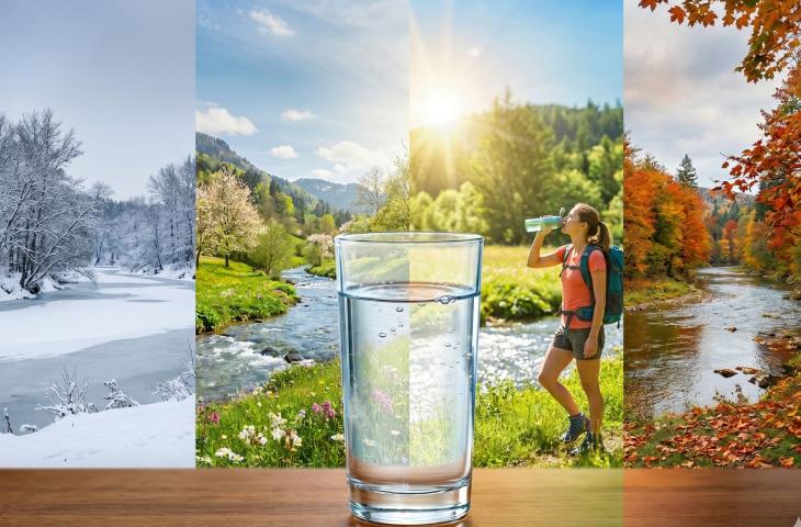 Perché il nostro bisogno d’acqua cambia con le stagioni