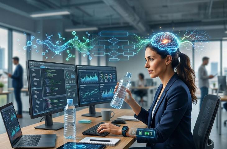 Biohacking e idratazione: l'algoritmo dell'acqua per migliorare le prestazioni cognitive a lavoro