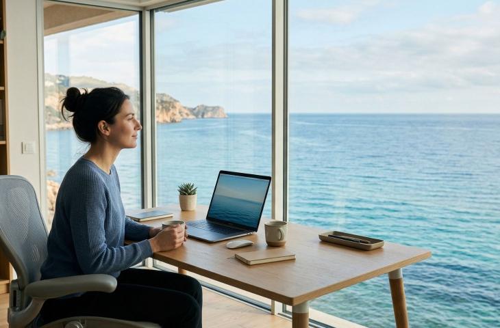 L’effetto "Blue Mind" e il potere calmante dell’acqua visiva a lavoro