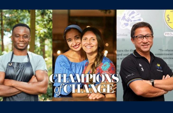 I vincitori di "Champions of Change" per The World's 50 Best Restaurants
