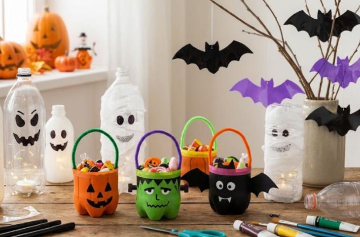 Riciclo da brividi come trasformare le bottiglie di plastica in decorazioni per Halloween