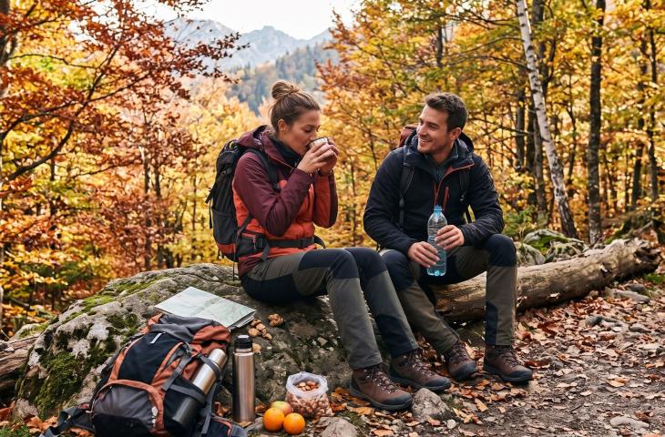 Trekking d'autunno la guida all'idratazione per le camminate del foliage