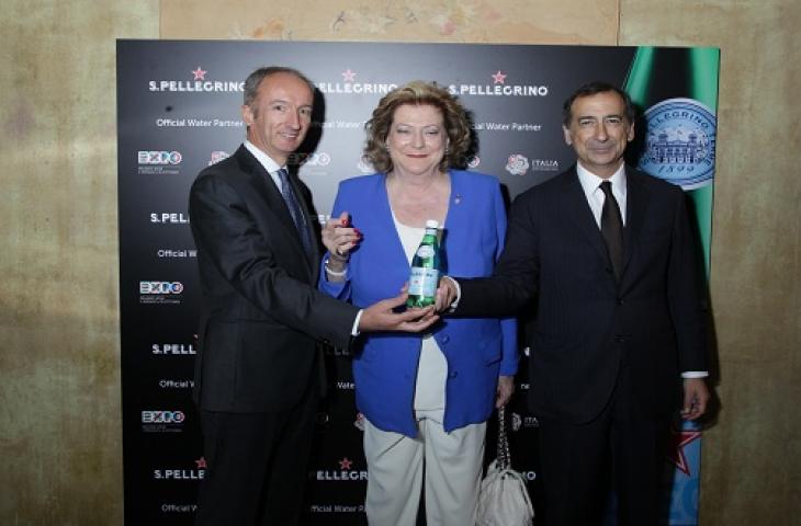The red star of S.Pellegrino to be the official water of Expo 2015 and the Italian Pavilion