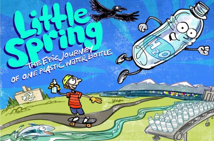 Little Spring, la vita di una bottiglia di plastica in un libro – In a Bottle