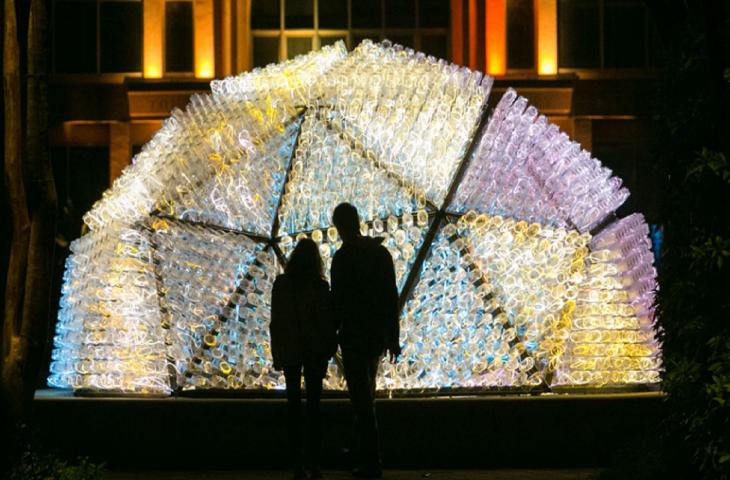 Le opere ready-made di Murno sono visibili al Giardino Botanico di Atlanta