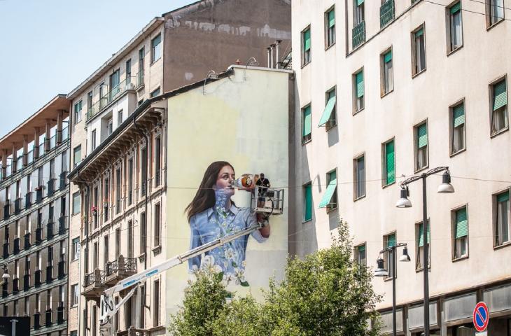 A Milano un Murales per ridurre l’inquinamento