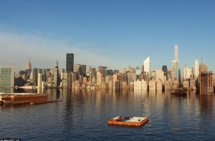 New York sommersa d'acqua: la mostra provocazione di due film maker 