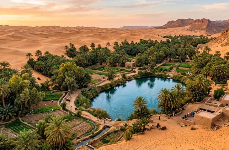 Dove nasce la vita nel deserto: le oasi, luoghi in cui una sorgente cambia il paesaggio e crea equilibrio naturale