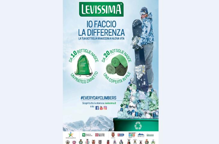 PET riciclato, parte la IV edizione di Levissima Snow Recycling 