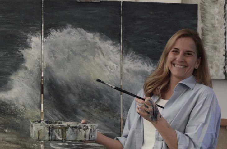 Susanna Montagna, la pittrice di onde parla delle sue opere – In a Bottle
