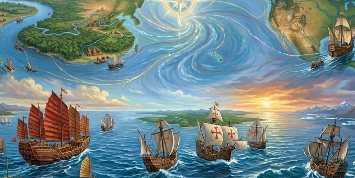 Le grandi esplorazioni seguivano l'acqua
