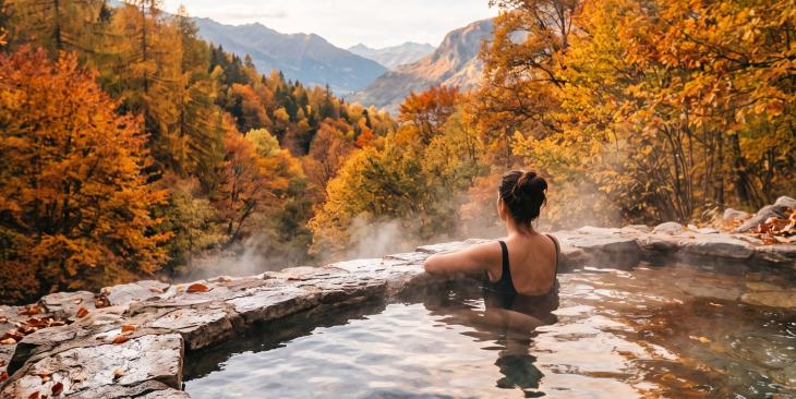 Le mete termali italiane per ritrovare l'equilibrio in autunno, tra foliage e sorgenti naturali