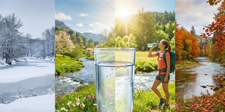 Perché il nostro bisogno d’acqua cambia con le stagioni