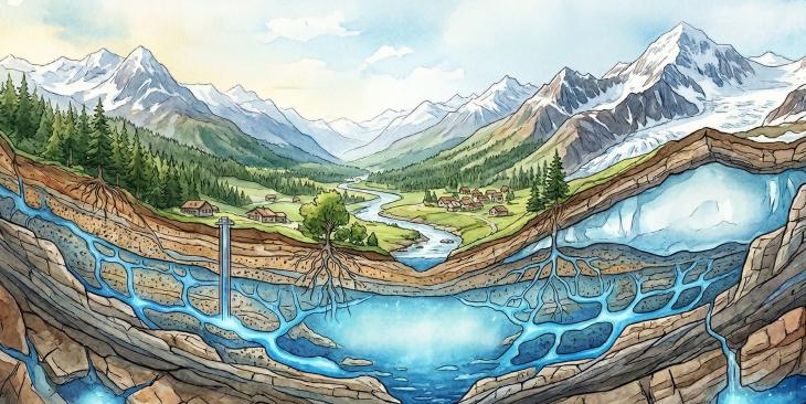 Il valore dell’acqua che non vediamo tra falde, ghiacciai e riserve invisibili