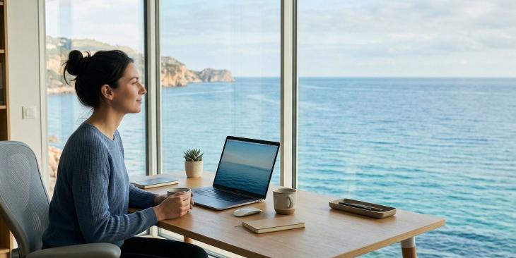 L’effetto "Blue Mind" e il potere calmante dell’acqua visiva a lavoro