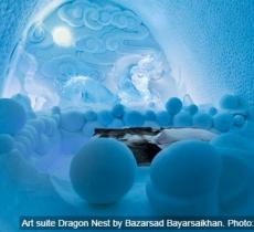 Svezia: il primo hotel e opera d'arte fatto di ghiaccio e neve