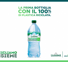 Arriva in Italia la prima bottiglia 100% R-PET grazie a Levissima