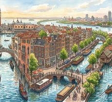 Le città nate sull'acqua quando i centri urbani crescono tra canali e fiumi