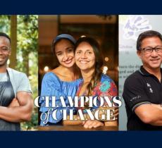 I vincitori di "Champions of Change" per The World's 50 Best Restaurants