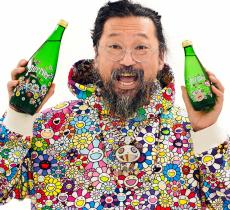 L’artista giapponese Takashi Murakami firma le bottiglie Perrier