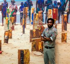 In Ghana l'arte invita a riciclare la plastica 
