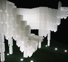 Light Marina Bay: l'arte con le bottiglie di plastica 