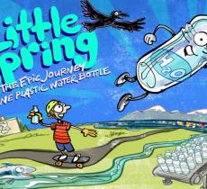 Little Spring, la vita di una bottiglia di plastica in un libro – In a Bottle