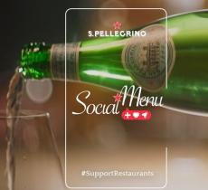Social Menu per #Support Restaurants, la campagna di S.Pellegrino