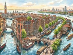 Le città nate sull'acqua quando i centri urbani crescono tra canali e fiumi
