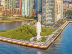 Water’s soul: la scultura di New York che “zittisce” tutti per riflettere