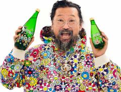 L’artista giapponese Takashi Murakami firma le bottiglie Perrier