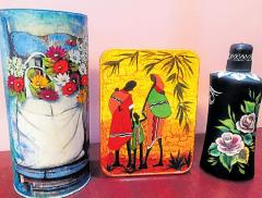 Bottle art, arte applicata al riciclo di bottiglie di plastica 