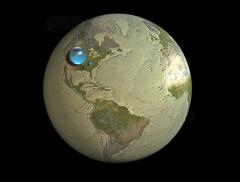 Ecco come sarebbe la Terra senza acqua