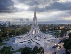 Una torre di design per la raccolta dell’acqua piovana