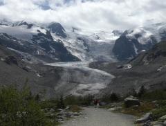 Si ritira il ghiacciaio del Morteratsch nel gruppo del Bernina
