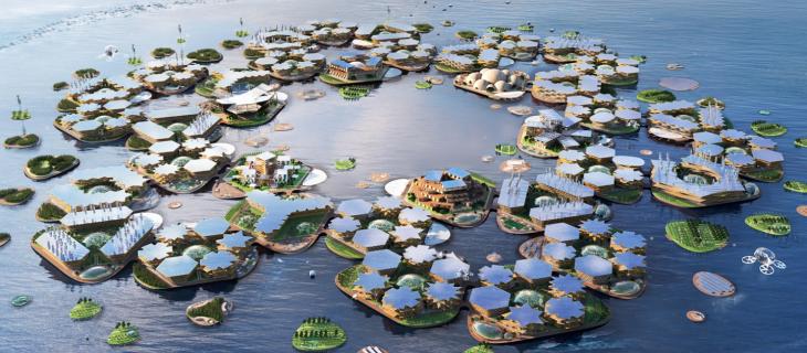 Oceanix, la città galleggiante per contrastare i cambiamenti climatici - In a Bottle