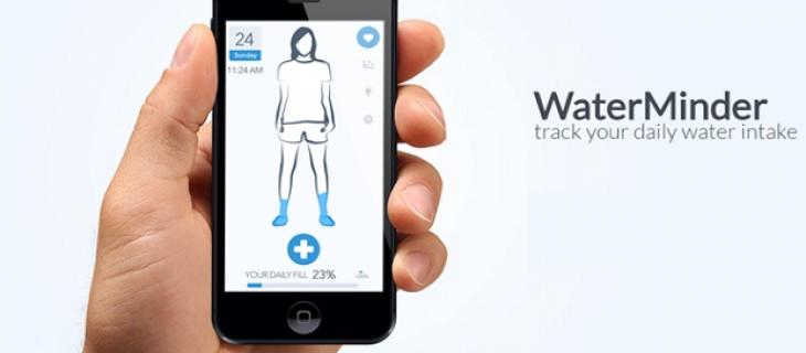 Water Minder, l'app che monitora l'acqua bevuta quotidianamente