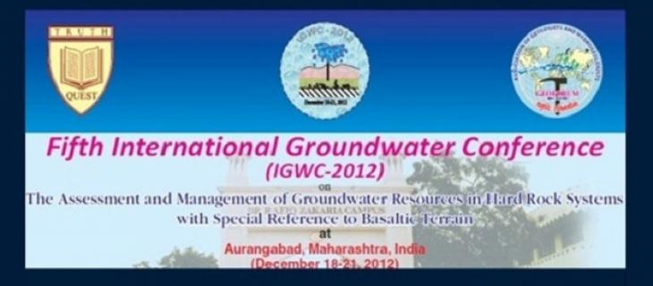 In India la Fifth International Groundwater Conference