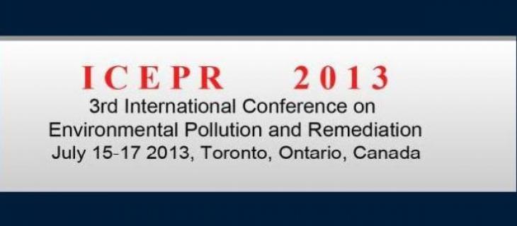 A Toronto la terza International Conference on Environmental Pollution and Remediation