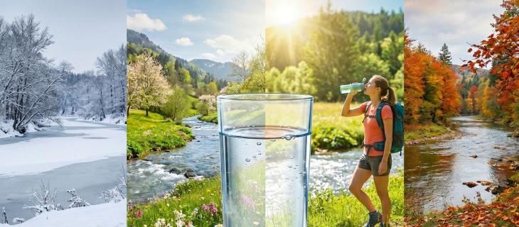 Perché il nostro bisogno d’acqua cambia con le stagioni
