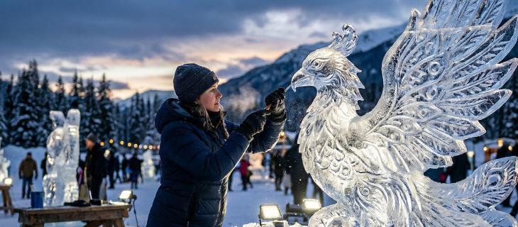 Sculture di ghiaccio: l’arte effimera che nasce dal freddo