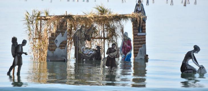 Il presepe galleggiante di Burano, la natività nella laguna di Venezia