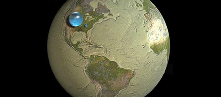 Ecco come sarebbe la Terra senza acqua