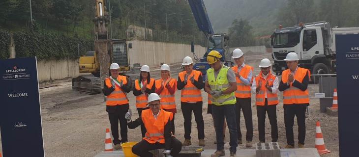 Groundbreaking ceremony for  the Sanpellegrino “Factory of the future” - In a Bottle