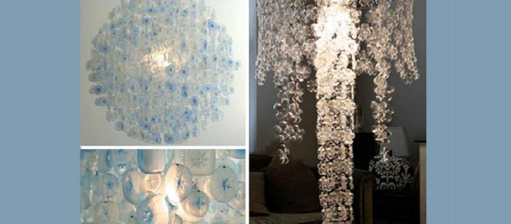 Creazioni con bottiglie di plastica: dai lampadari ai quadri