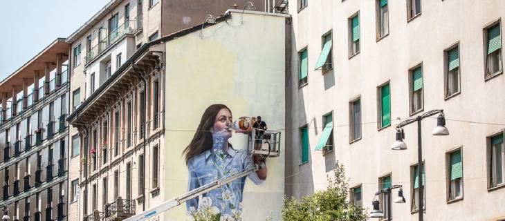 A Milano un Murales per ridurre l’inquinamento