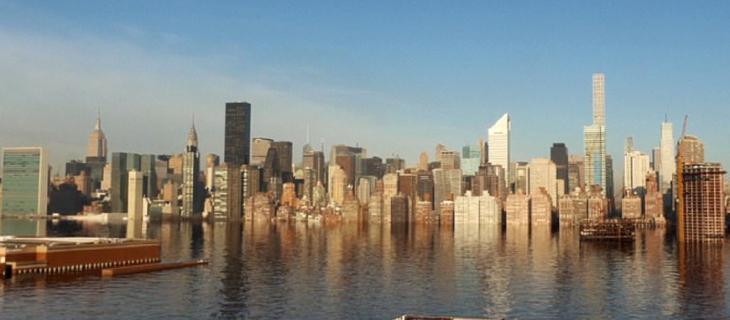 New York sommersa d'acqua: la mostra provocazione di due film maker 